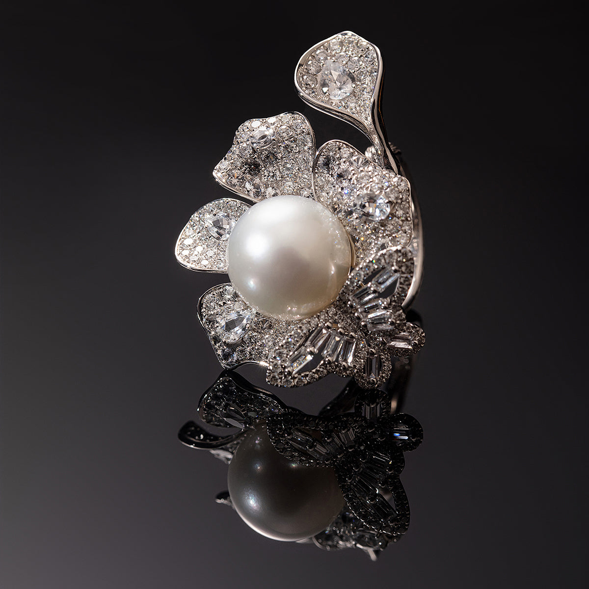 Blooming Flower design ring( 1 )AB002-27