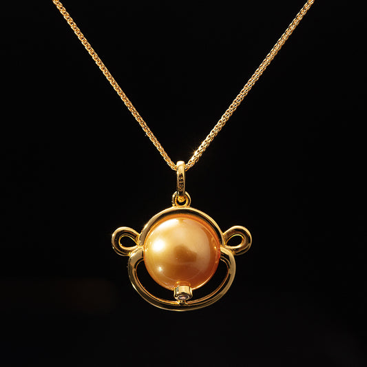 South sea pearl twelve zodiac series (golden pearl)- monkey